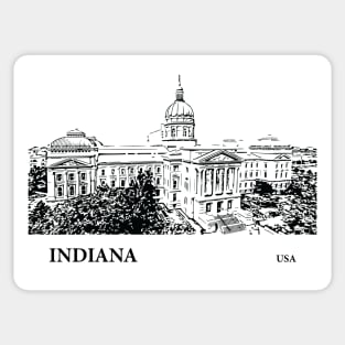Indiana State USA Sticker